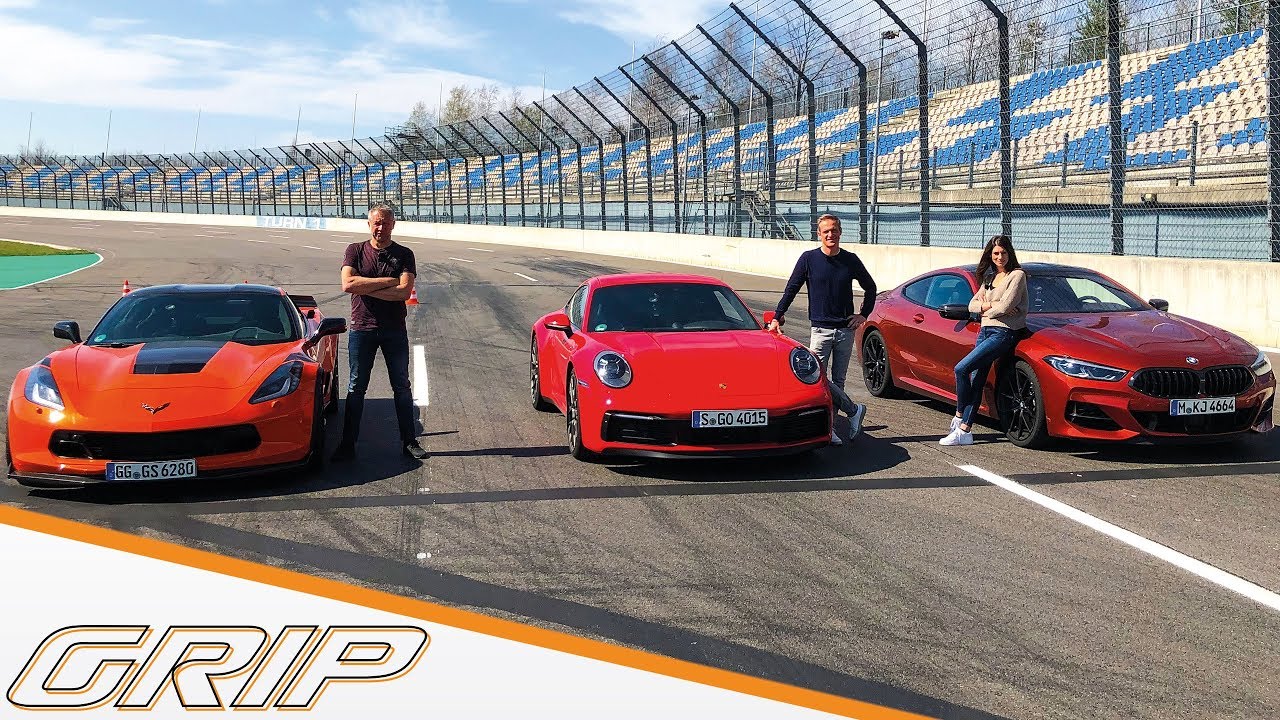 911 gegen alle! I Porsche 911 Carrera S, Corvette C7, BMW M850i I GRIP