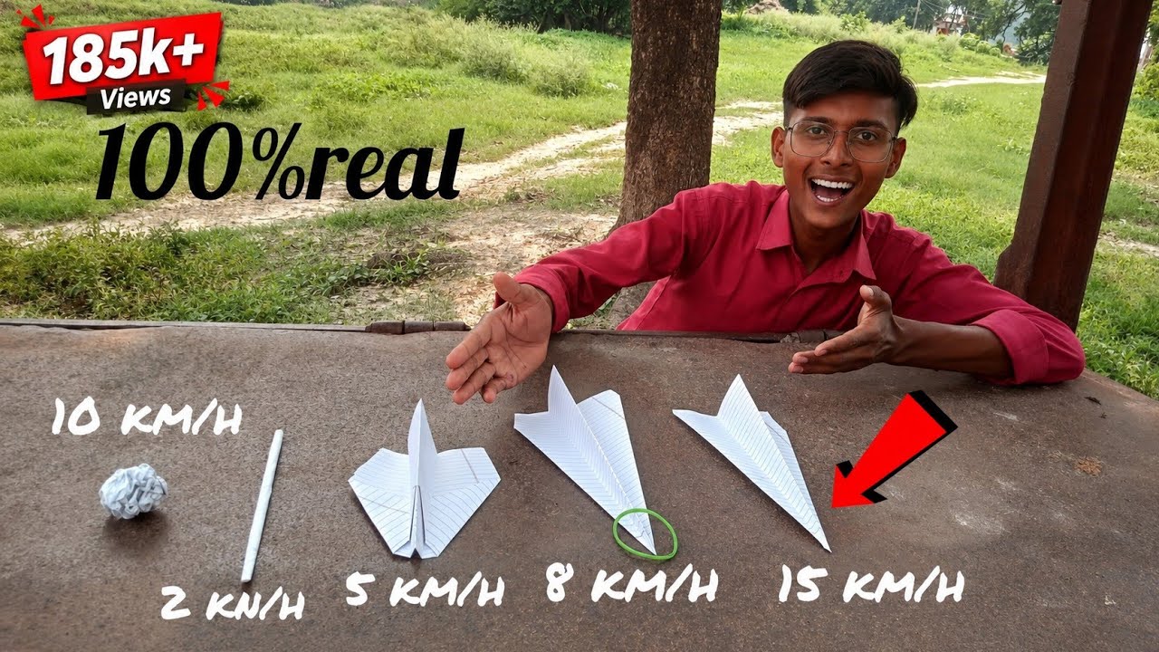 We will check the papers, speed✈️ | पेपर के किस आकर में कितनी दूरी?🤔 | @apnaprateek