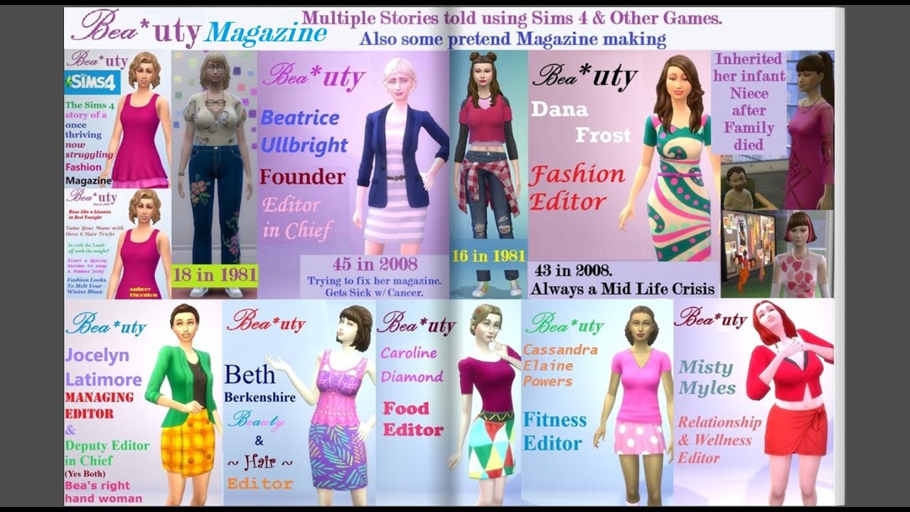 Bea*uty Magazine ~ Sims 4 story of a struggling Magazine Ep 402 