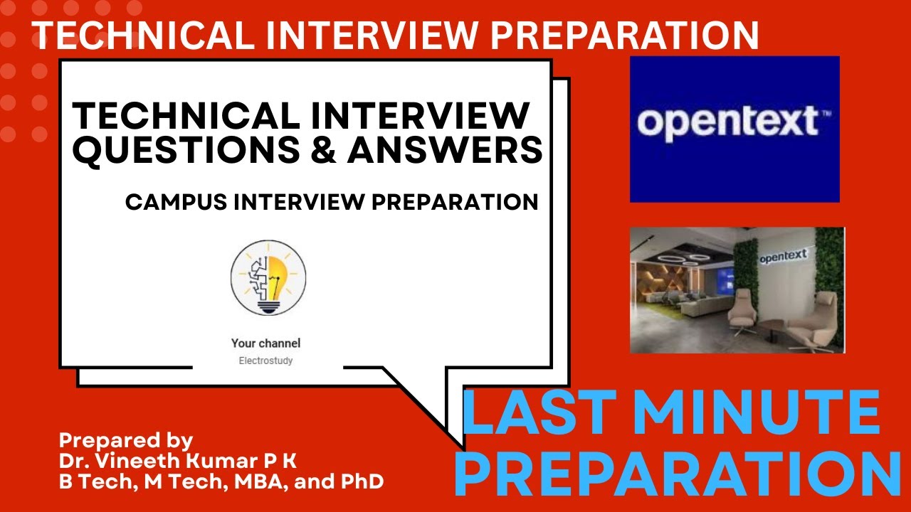 OpenText Interview Preparation for Campus Placements – Tips & Questions| Campus interview prepartion