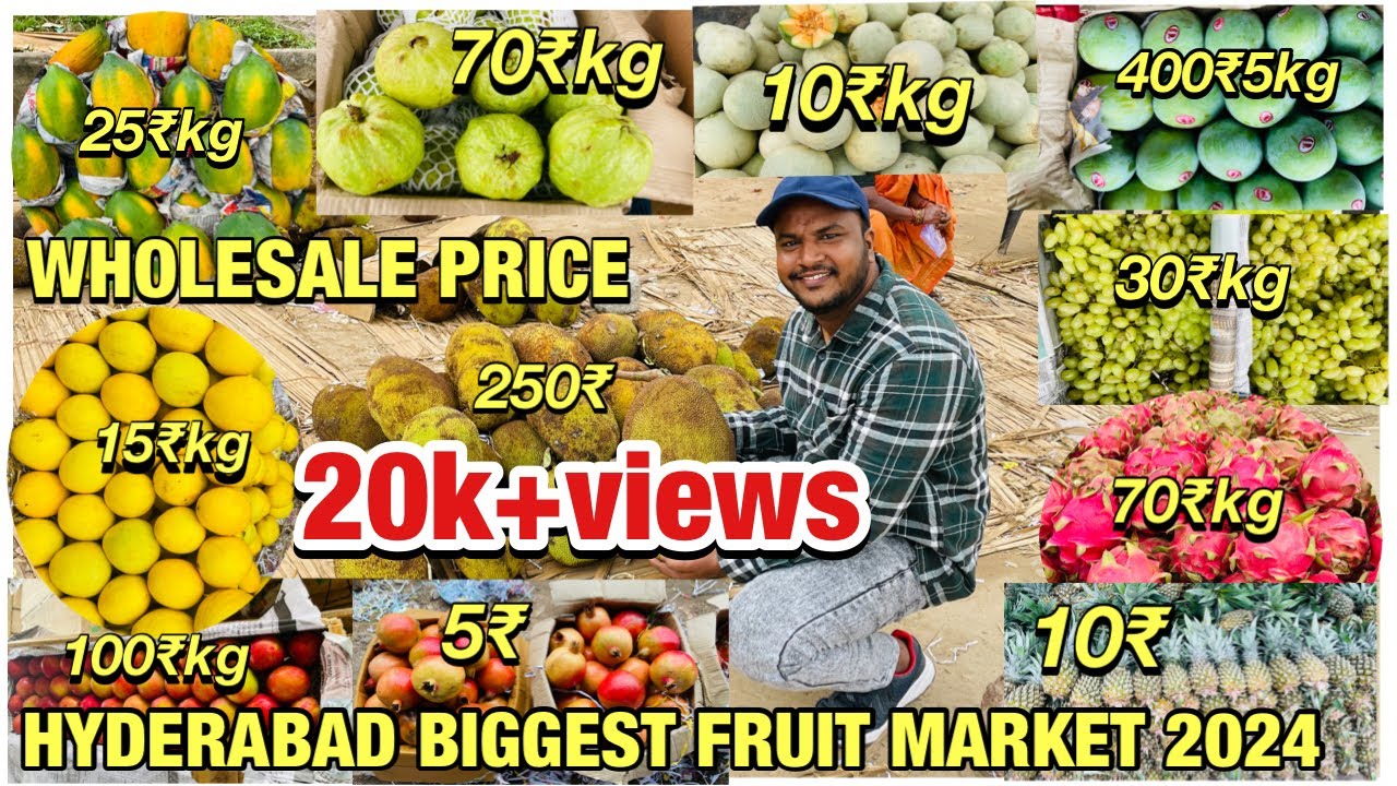 HYDERABAD BIGGEST WHOLESALE FRUITS MARKET IN BATASINGARAM |BATASINGARAM FRUITS MARKET |