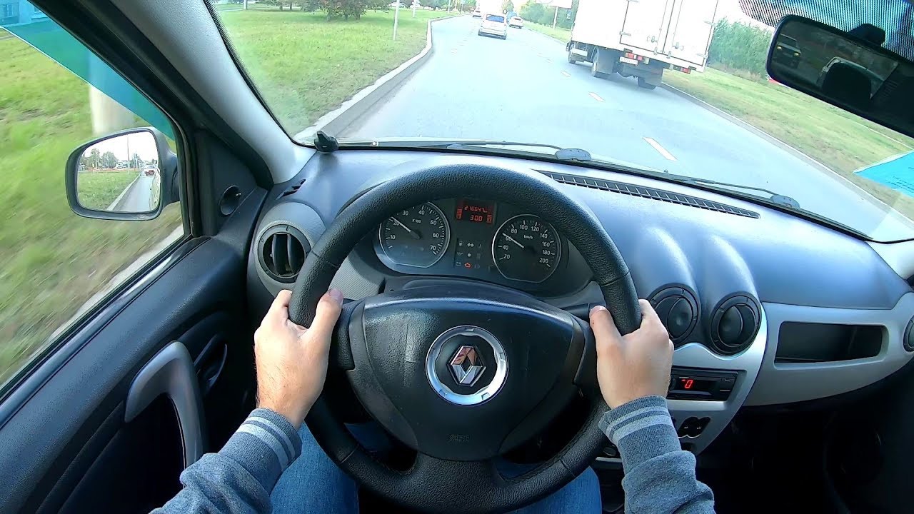 2011 Renault Logan 1.4 (75) POV TEST DRIVE