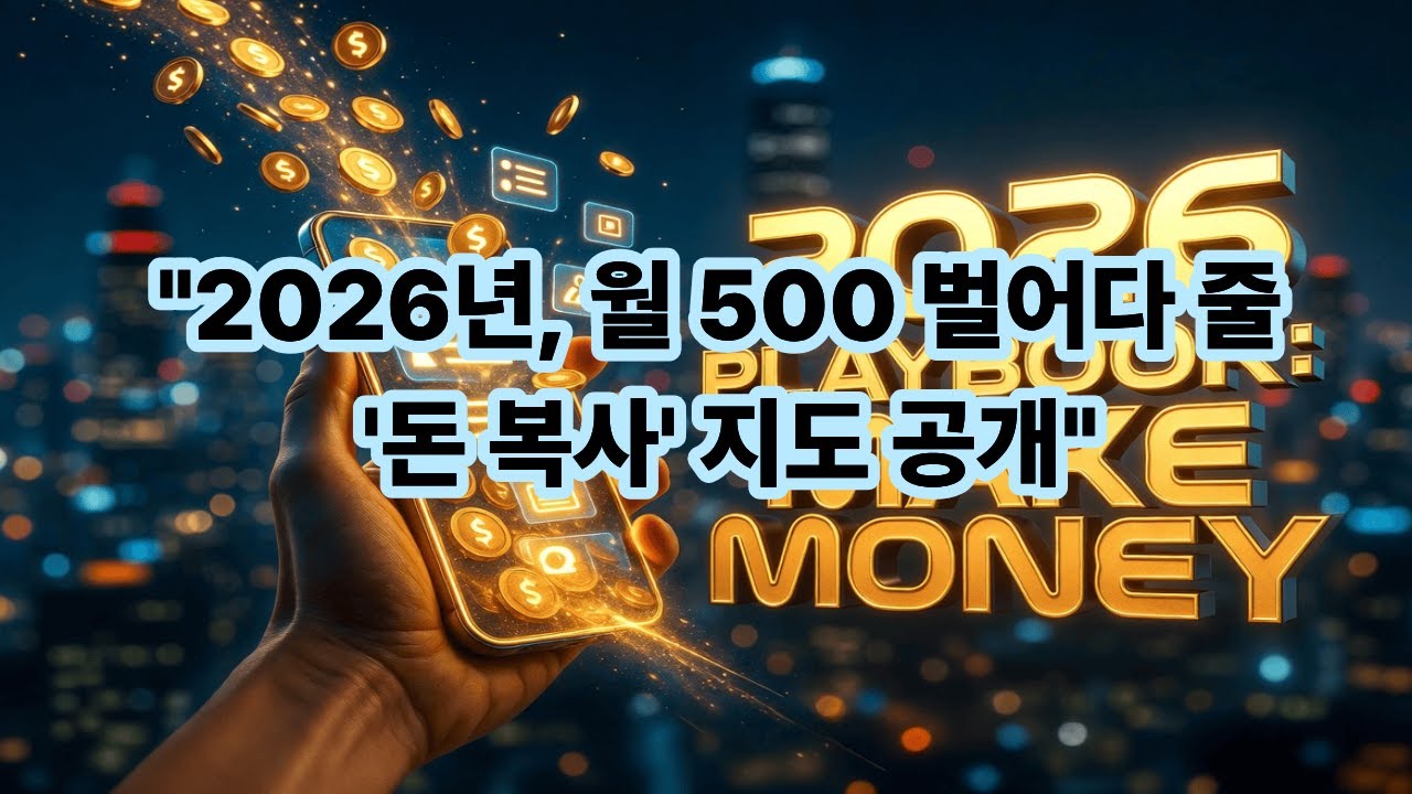 [2026년 부업으로 돈 좀 벌어보자] 