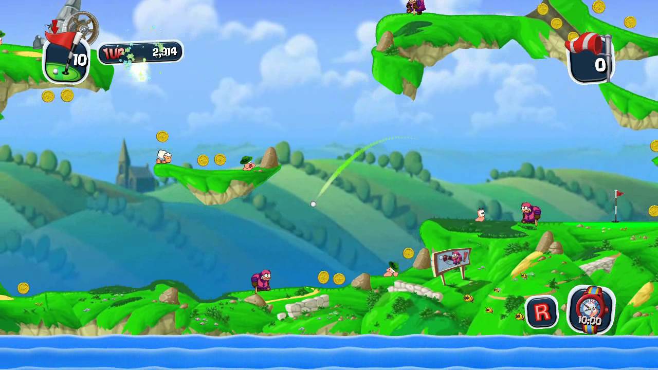Worms Crazy Golf Trailer