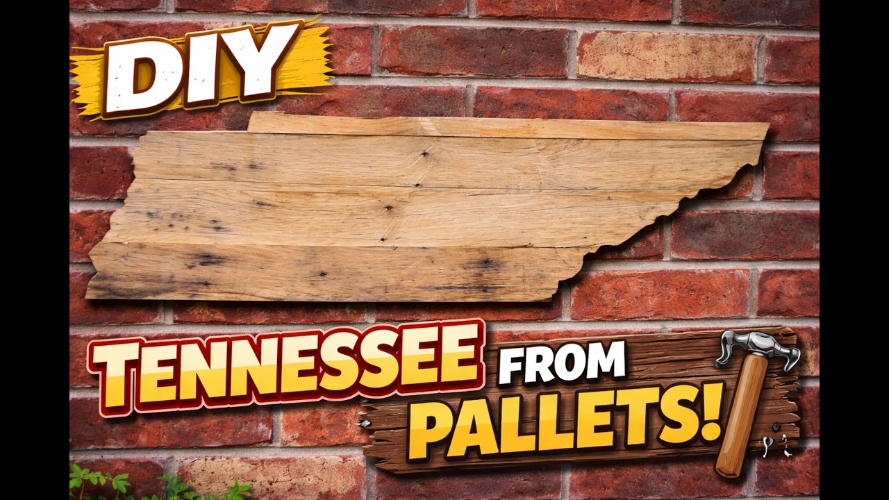 How to make a Simple Tennessee shaped pallet sign