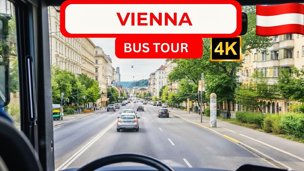 كيف تبدو شوارع النمسا 🇦🇹 فيينا من الأتوبيس؟ 🤔😘walking tour in Vienna 
