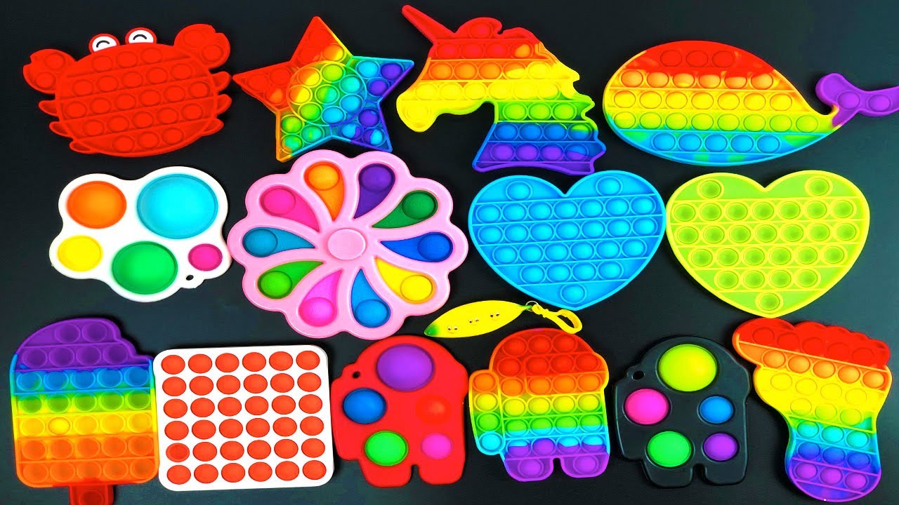 pop it asmr fidget toy challenge review tiktok compilation no talking 푸시팝 팝잇 리뷰 unboxing asmr 