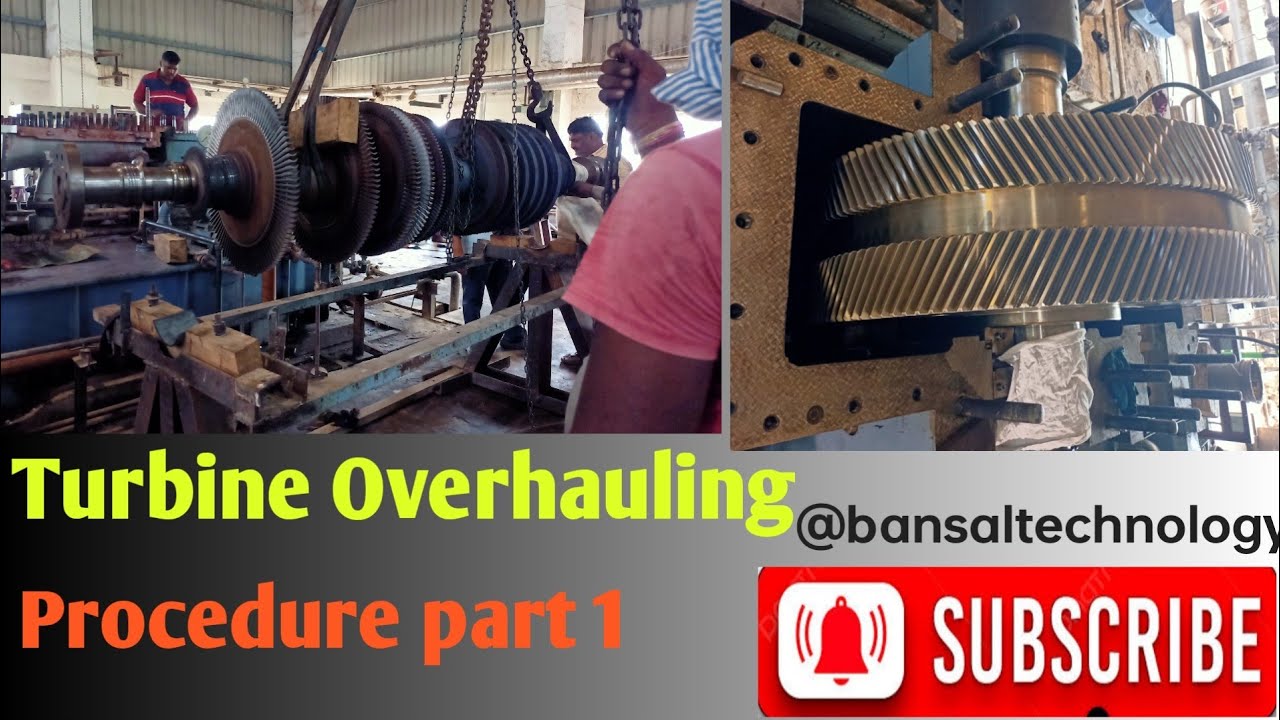 Turbine overhauling procedure part1 | Turbine maintenance | sand blasting