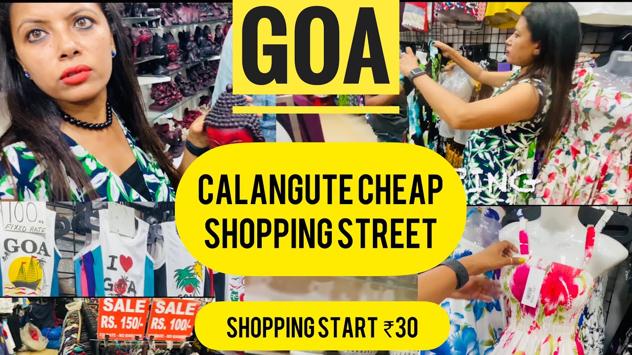Goa Shopping Vlog |Calangute Street Tour 2021| Cheapest Cloth Shop👗🩱👕| Goa Vlog -1 |