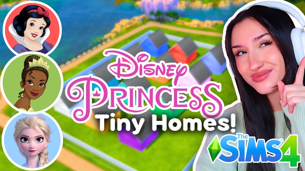 Каждый крошечный дом — это ПРИНЦЕССА ДИСНЕЙ в The Sims 4
