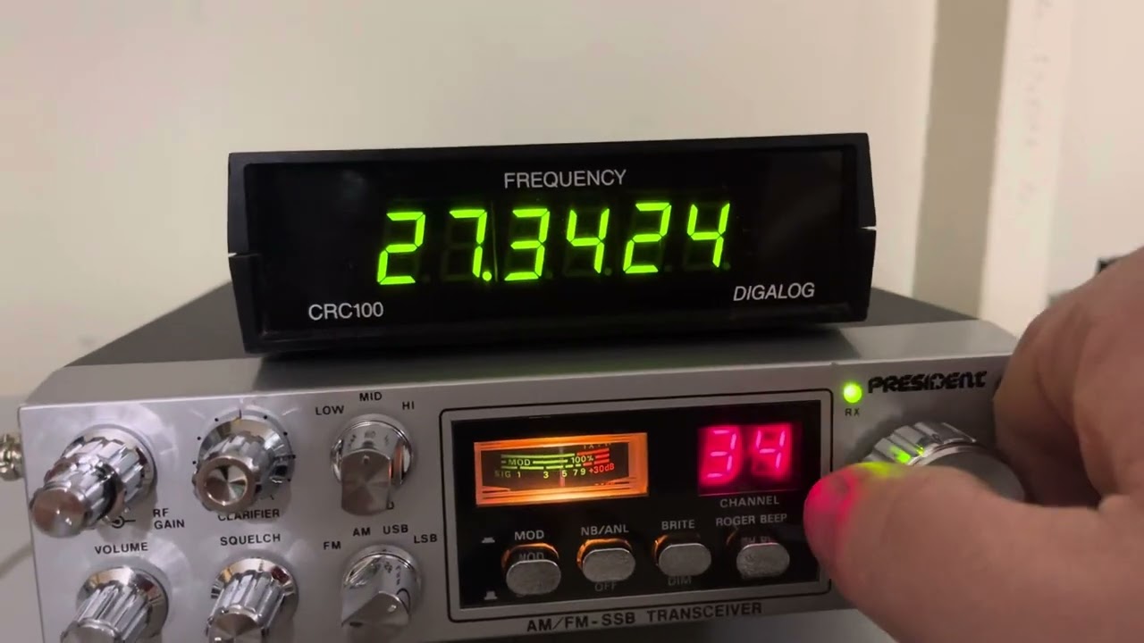 PRESIDENT GRANT AM/FM/SSB CB RADIO WITH CRC-100 frequency counter