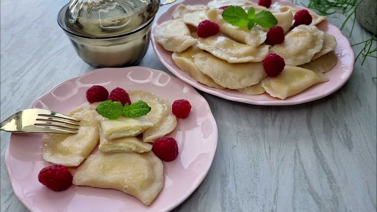 🍒 Pierogi  z serem na słodko 🍓