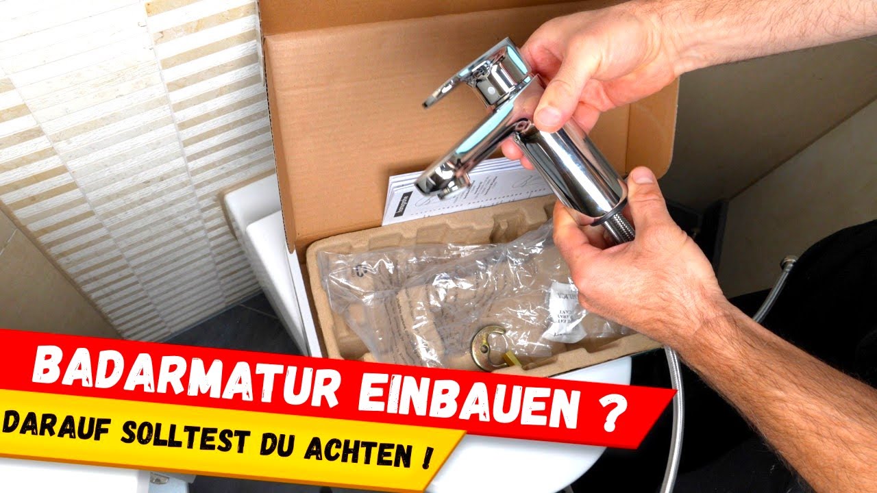 Waschtischarmatur einbauen - Schritt für Schritt Anleitung