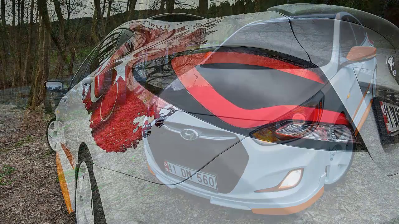 Hyundai Accent Blue Exterior Shooting #EvdeKal