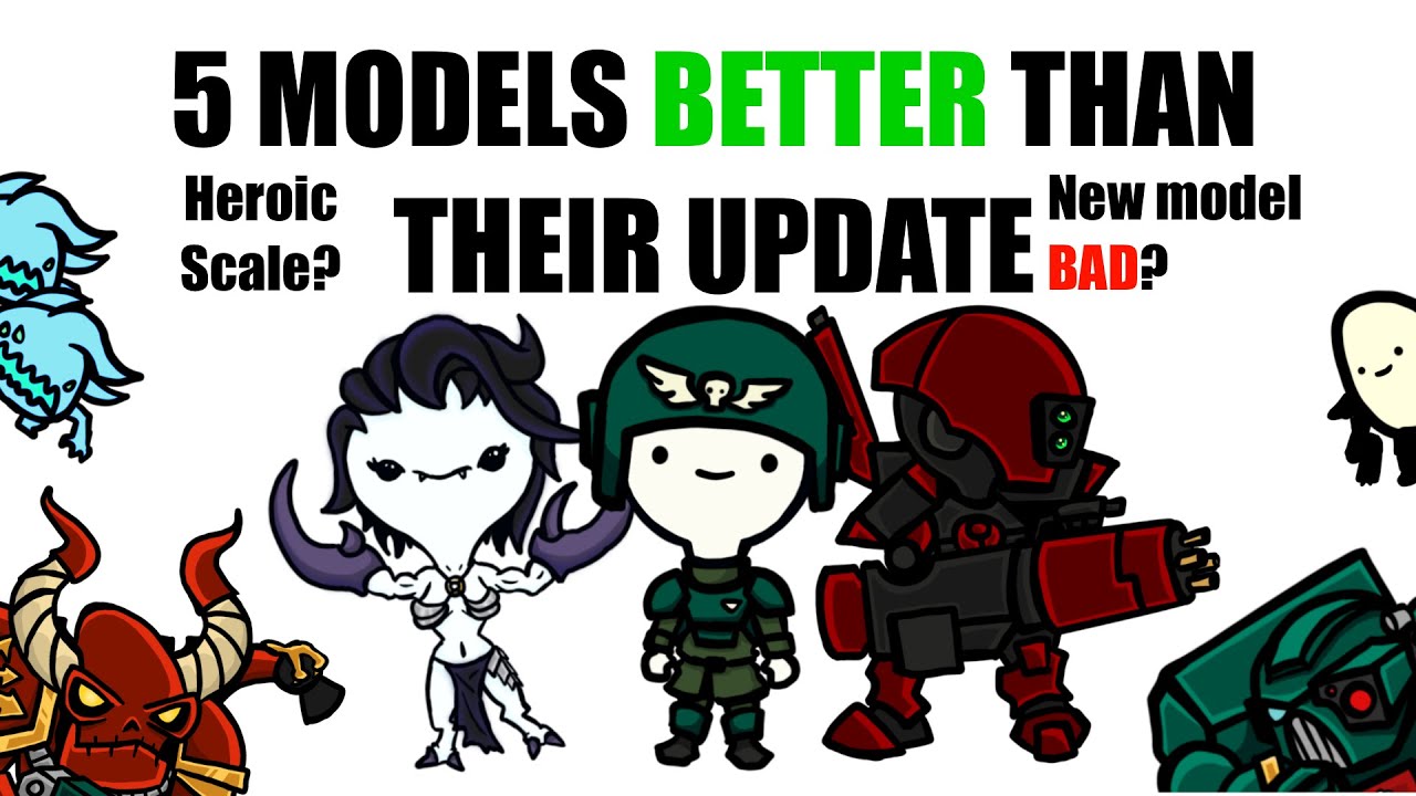 5 OLD models that look BETTER than their NEW one | 40k Opinion