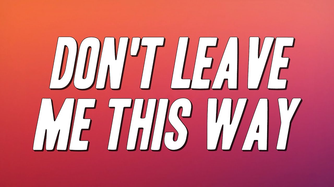 Harold Melvin & The Blue Notes - Don't Leave Me This Way ft. Teddy Pendergrass (Lyrics)