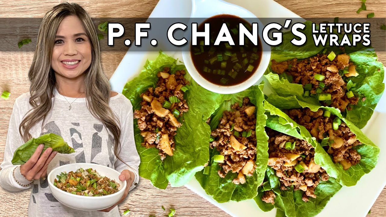 P.F. CHANGS CHICKEN LETTUCE WRAPS | HOW TO MAKE CHICKEN LETTUCE WRAPS