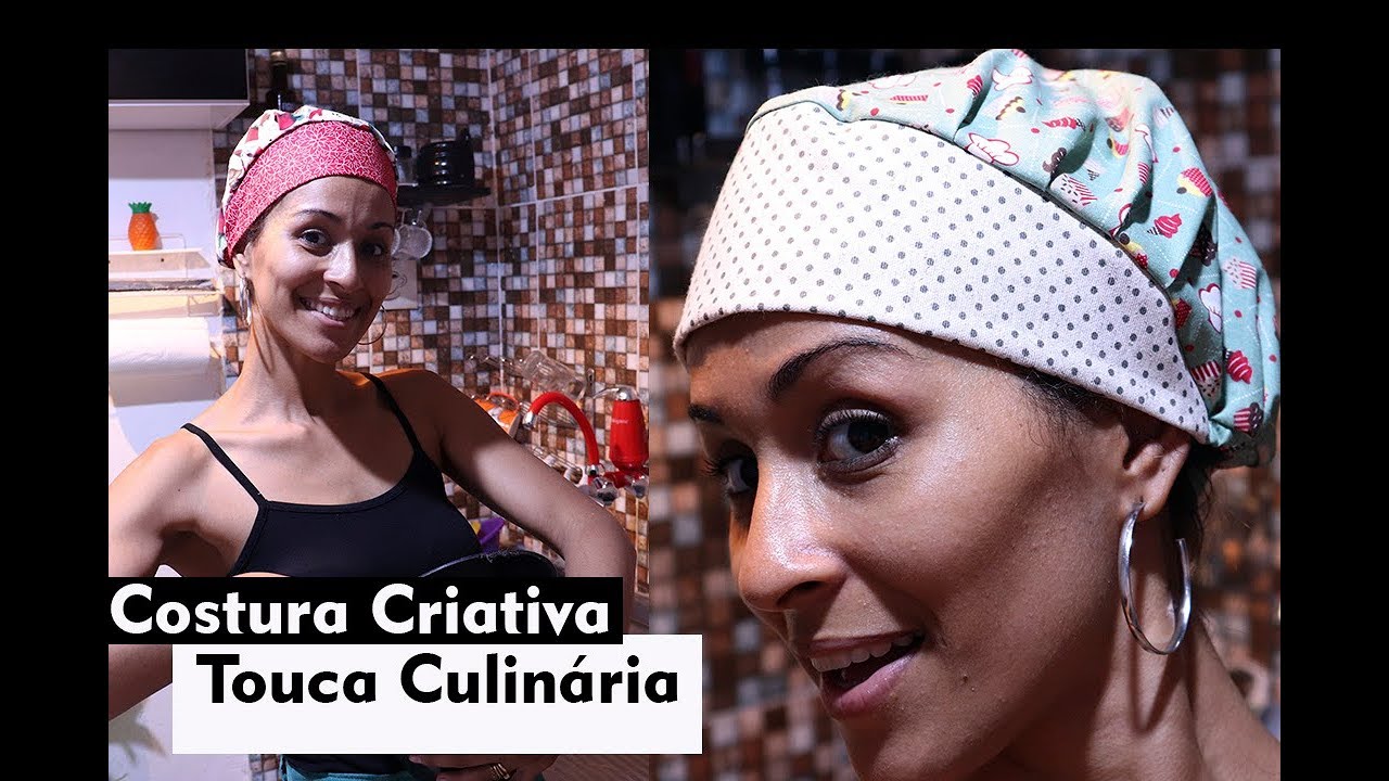 Como Fazer Touca Culin&aacute;ria ou Cir&uacute;rgica Com Molde | CAP Creative sewing | Dayse Costa