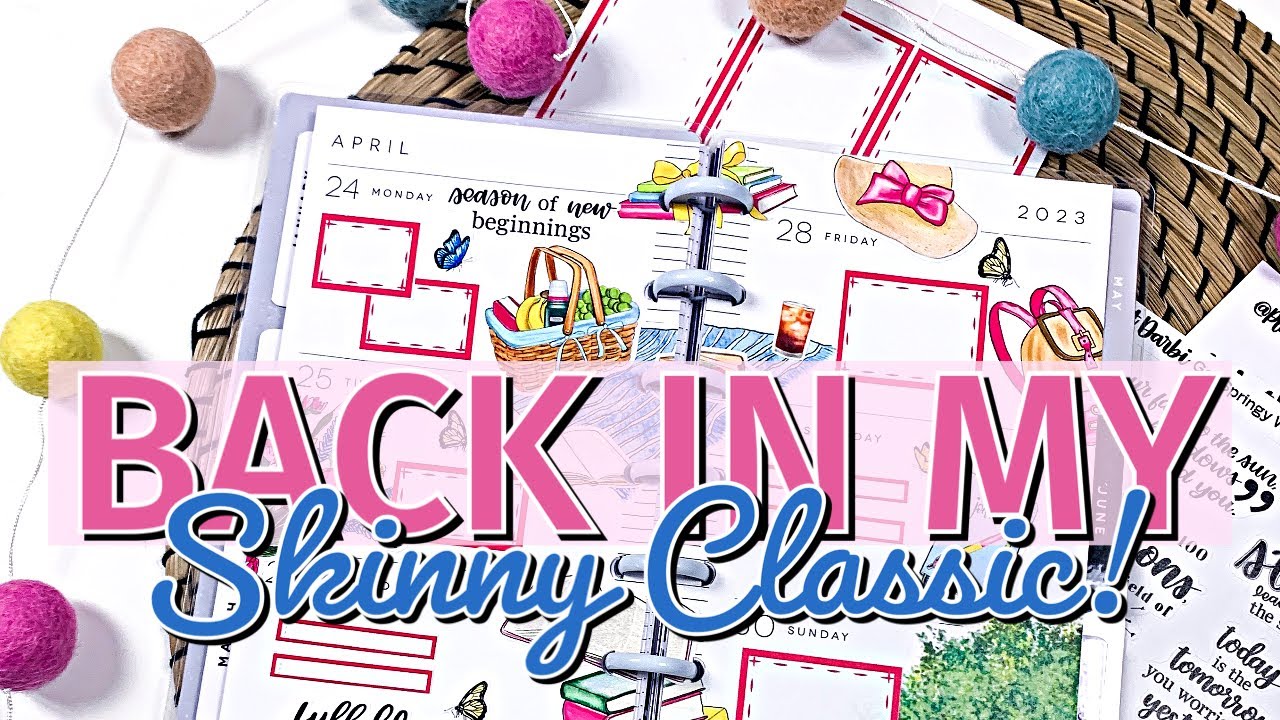 PLAN WITH ME - I'm Back in a Skinny Classic Happy Planner!