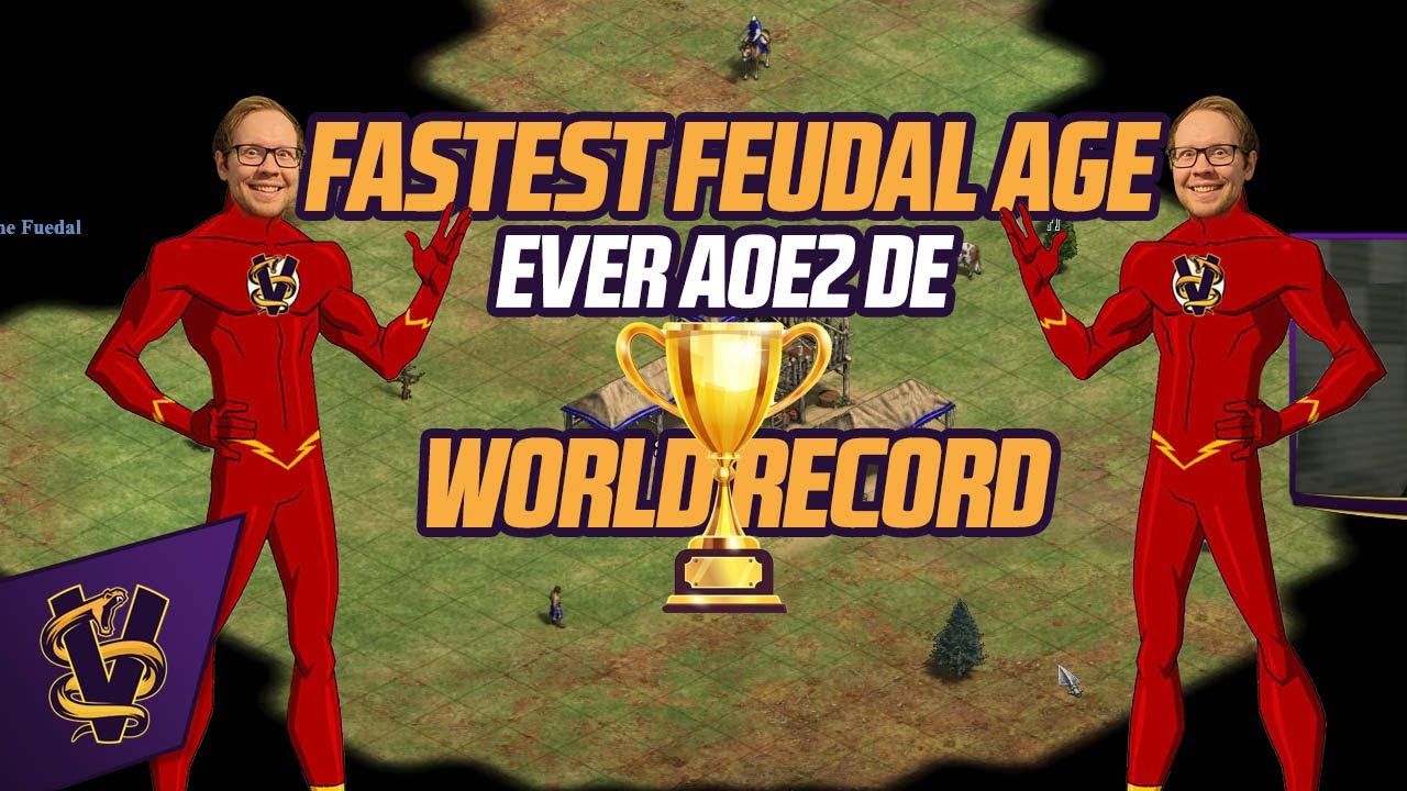 NEW WORLD RECORD! Fastest Feudal Age in AOE2!