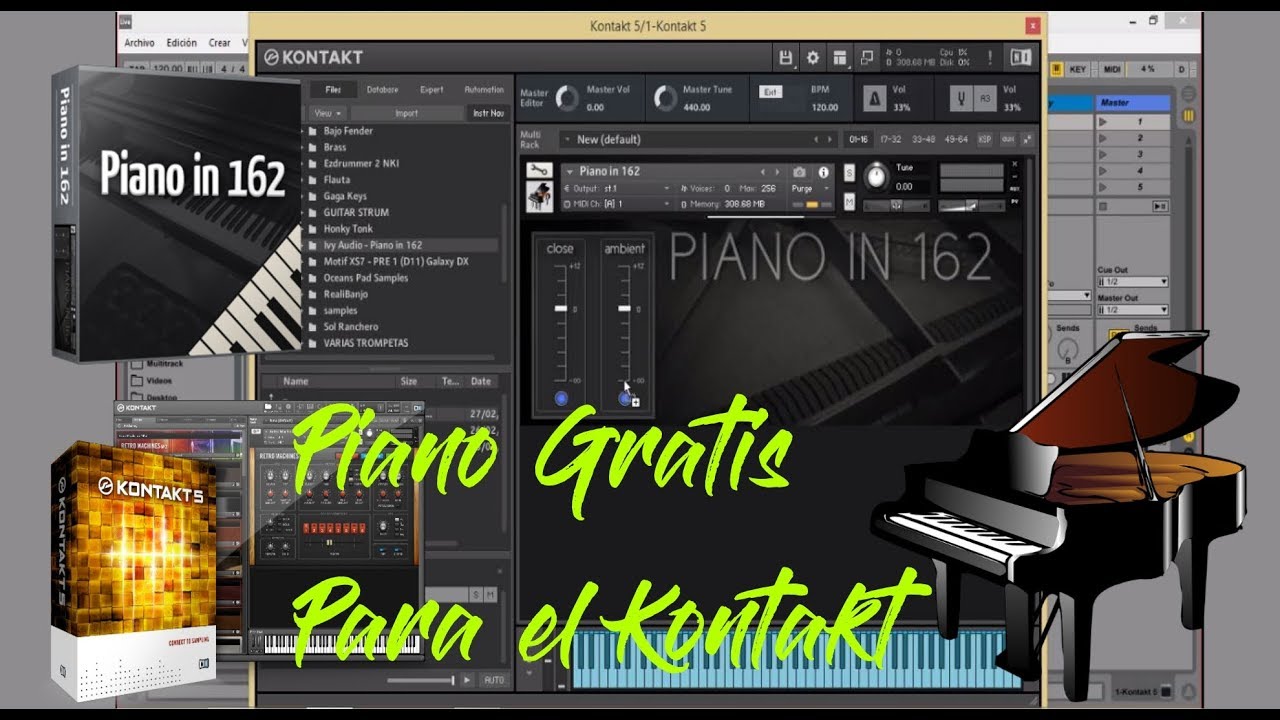 PIANO gratis para el KONTAKT -  Libreria free