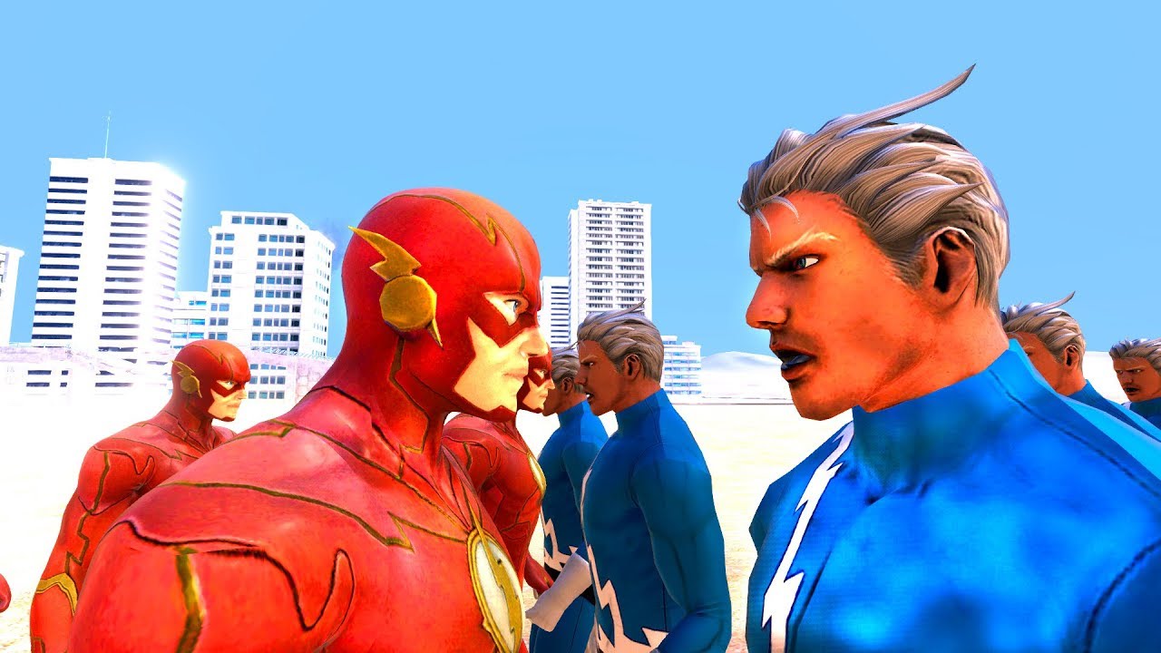 FLASH VS QUICKSILVER - 😱 Ultimate Epic Battle Simulator