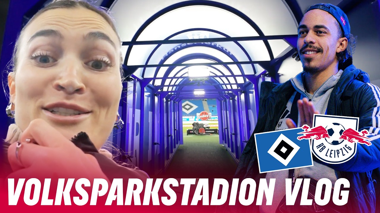 Reunion with Poulsen at Volksparkstadion & 3 massive points! 😍 | Stadium Vlog in Hamburg with Clara