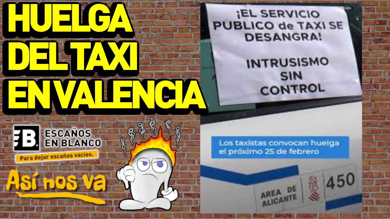 Hablamos con los convocantes del paro del Taxi en Valencia