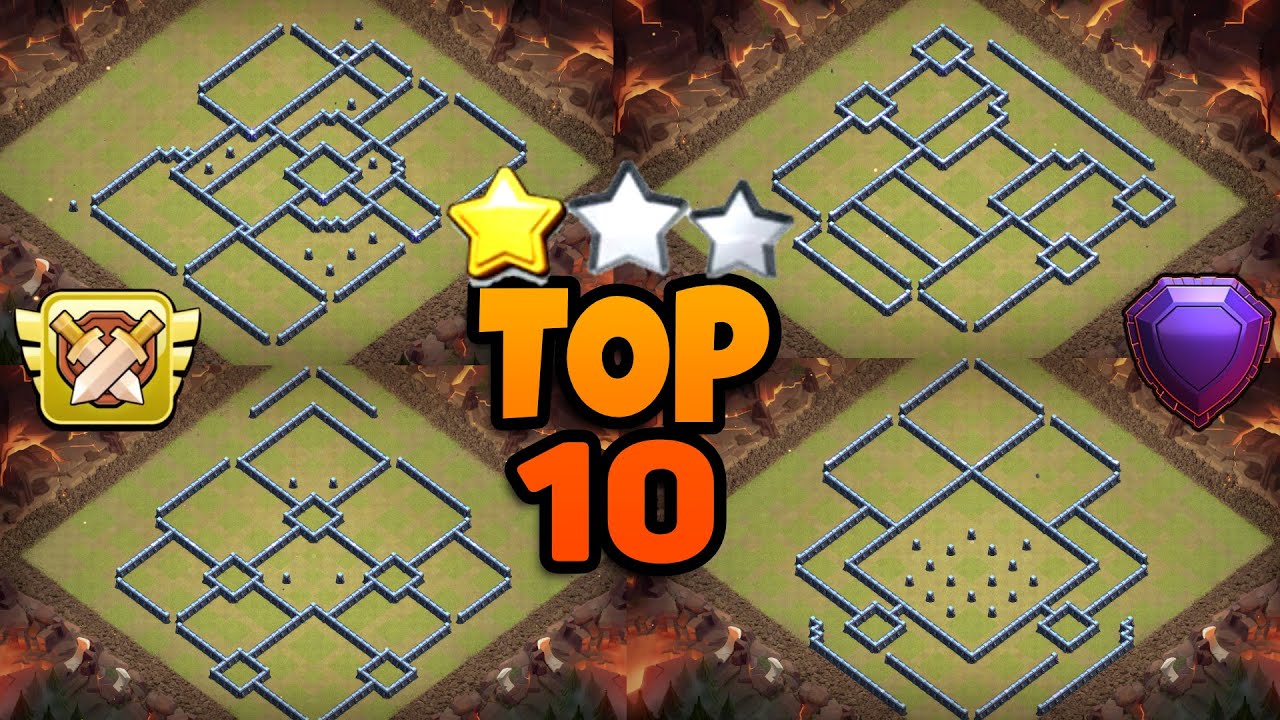 TOP 10 MELHORES LAYOUTS DE GUERRA PARA TH13 2021 | CLASH OF CLANS