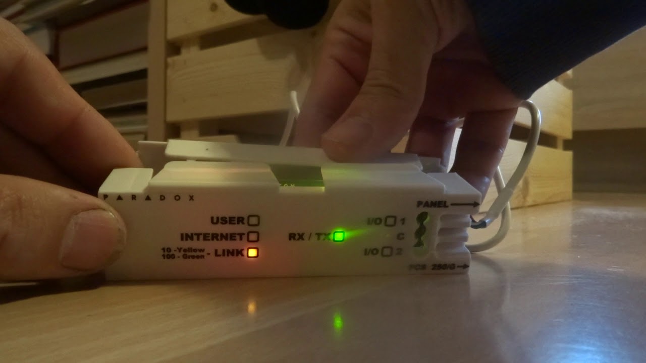 How to reset IP150 paradox internet modul