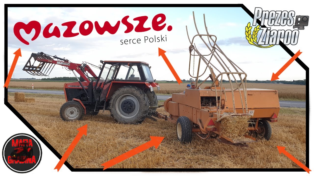 Prasowanie słomy w kostki 2020! ⭐ w 4K 60 FPS ULTRA HD! ⭐ URSUS 902 & SIPMA Z-224/1 ⭐ NA MAZOWSZU! ⭐