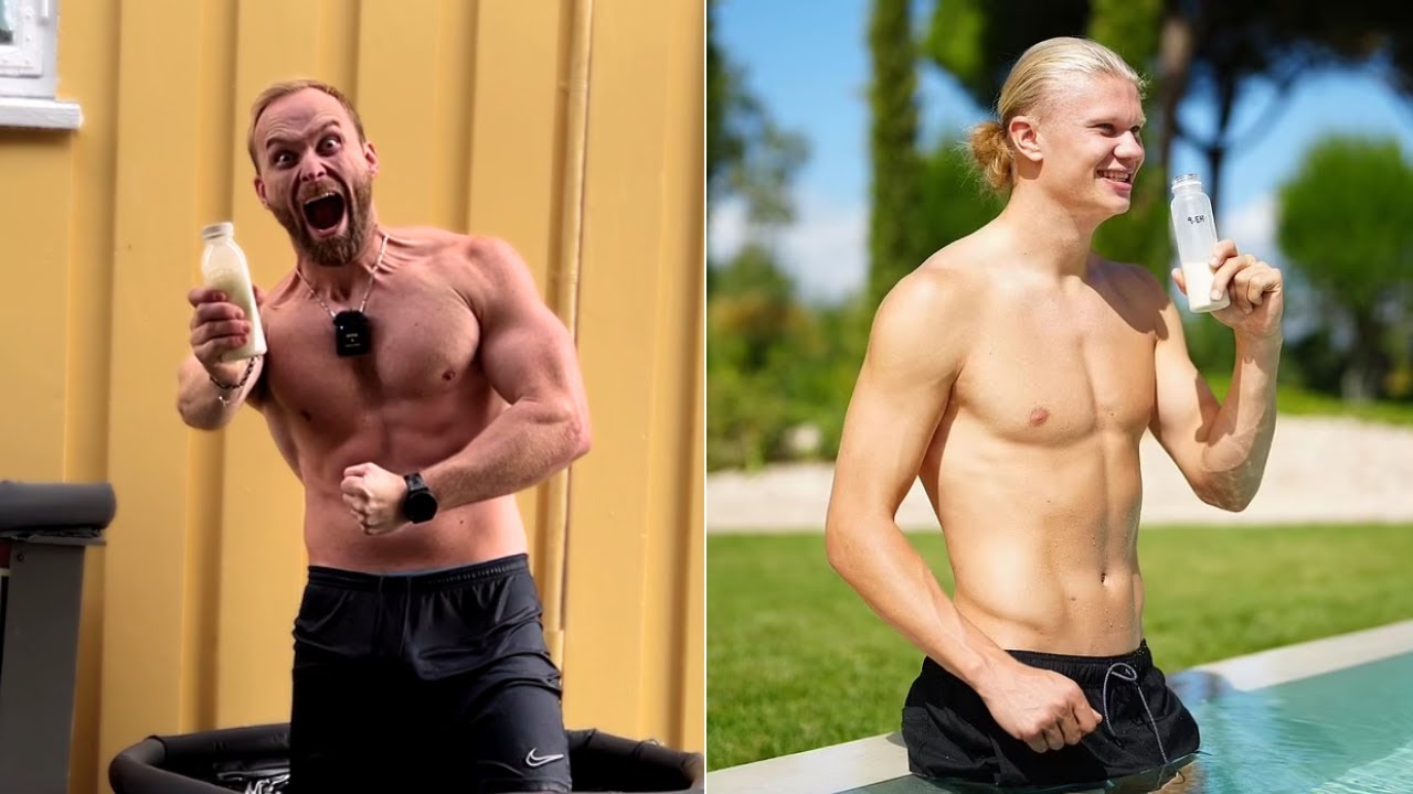 Eating and Training Like Erling Braut Haaland for 24 hours!!