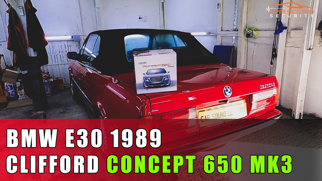 BMW E30 1989 Clifford Concept 650MK3 Alarm & Immobiliser + Remote Central Locking 🔐