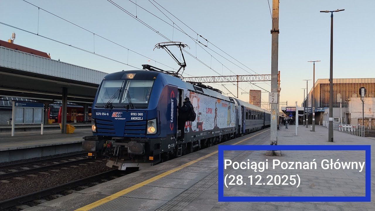 Popołudniowe pociągi Poznań Główny (28.12.2025)
