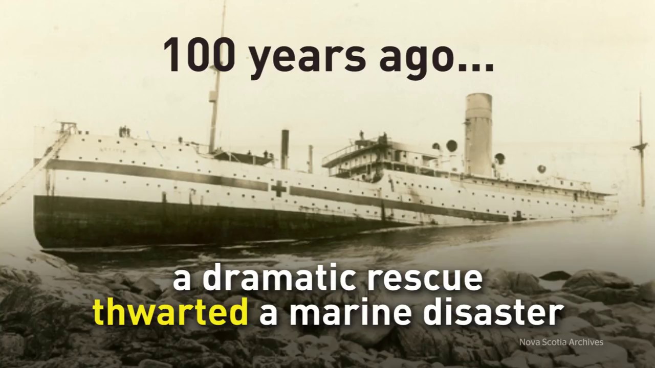Incredible rescue of a World War I hospital ship near Halifax
