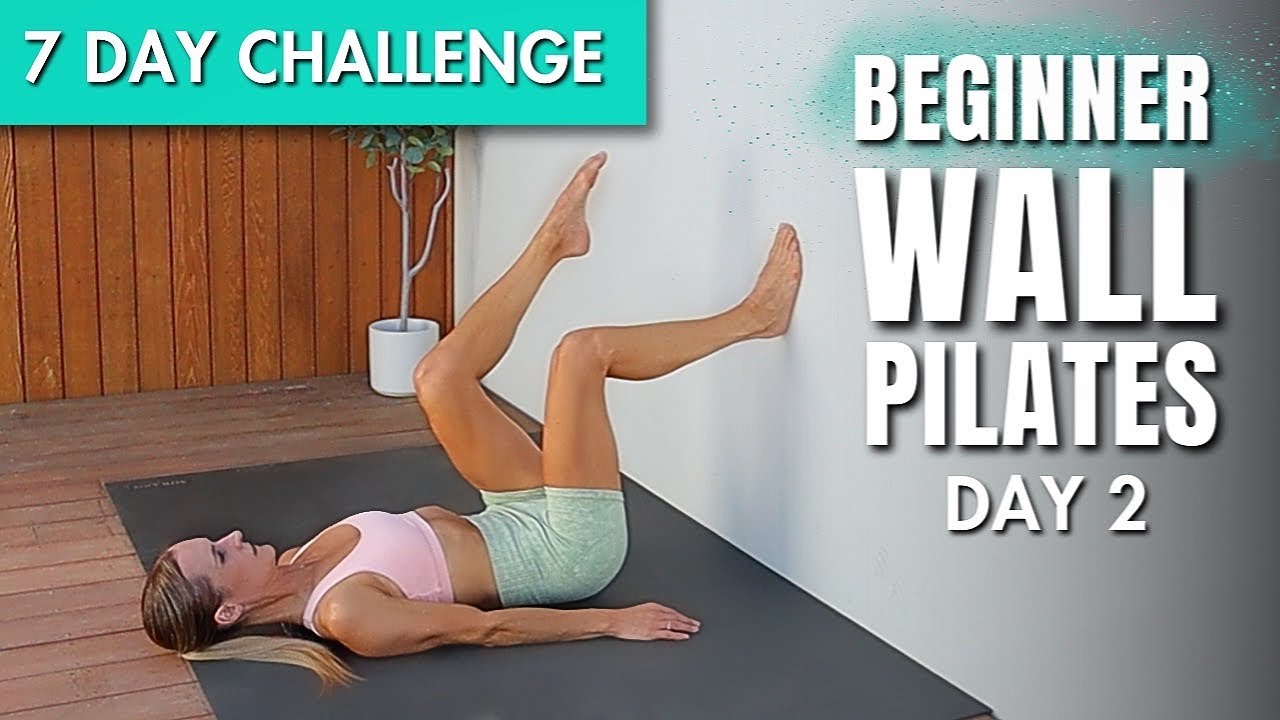 10 Min Beginner Wall Pilates at Home (Burn Fat) | 7 DAY WALL PILATES CHALLENGE Day 2