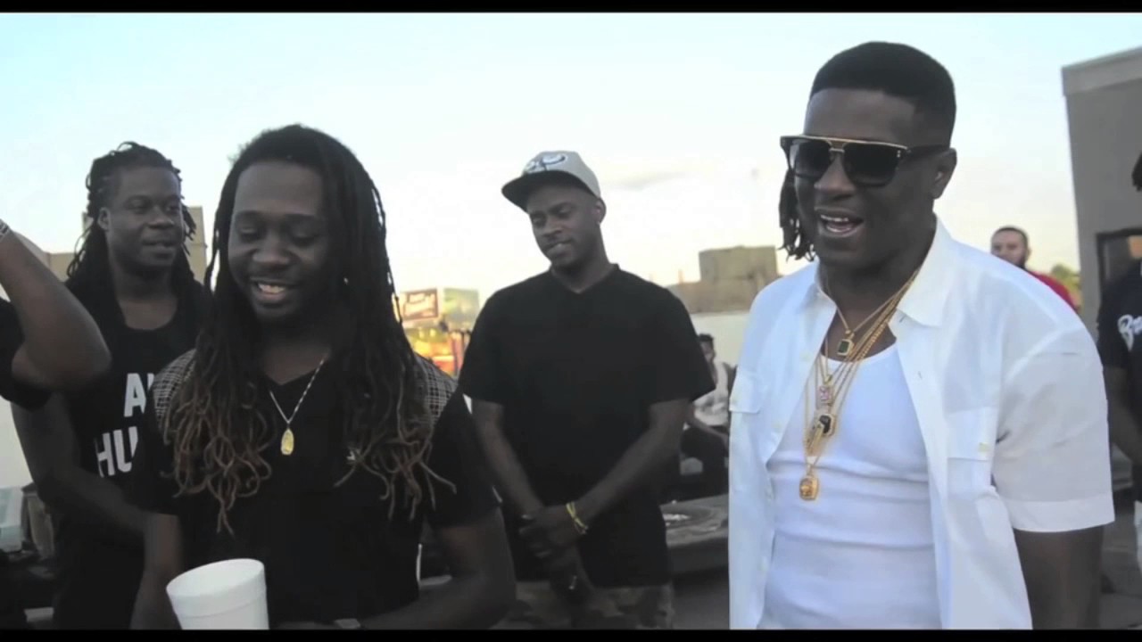 BOOSIE AND HIS SONS TURN UP AT THE VIDEO SHOOT