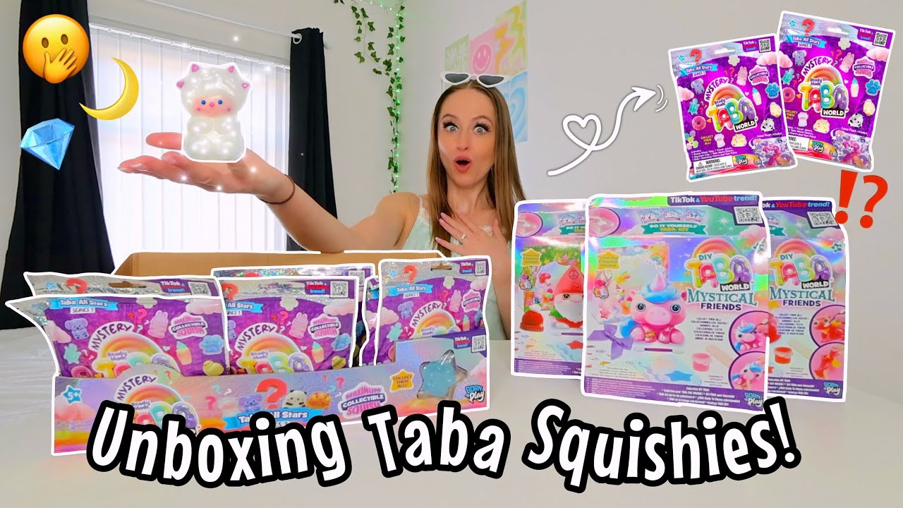 UNBOXING *VIRAL* TABA WORLD SQUISHIES BLIND BAGS AND DIY PACKS!!🫢✨⁉️ (INSANE RARE FINDS OMG!!😱)