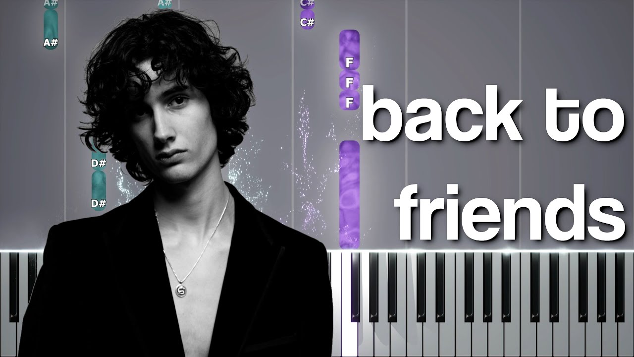 sombr - back to friends | Piano Tutorial