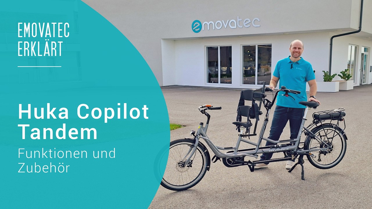 emovatec erklärt – Eltern-Kind Zweirad Huka Copilot Tandem | Funktionen