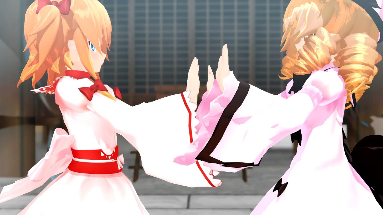 【東方MMD】手押し相撲【三月精】