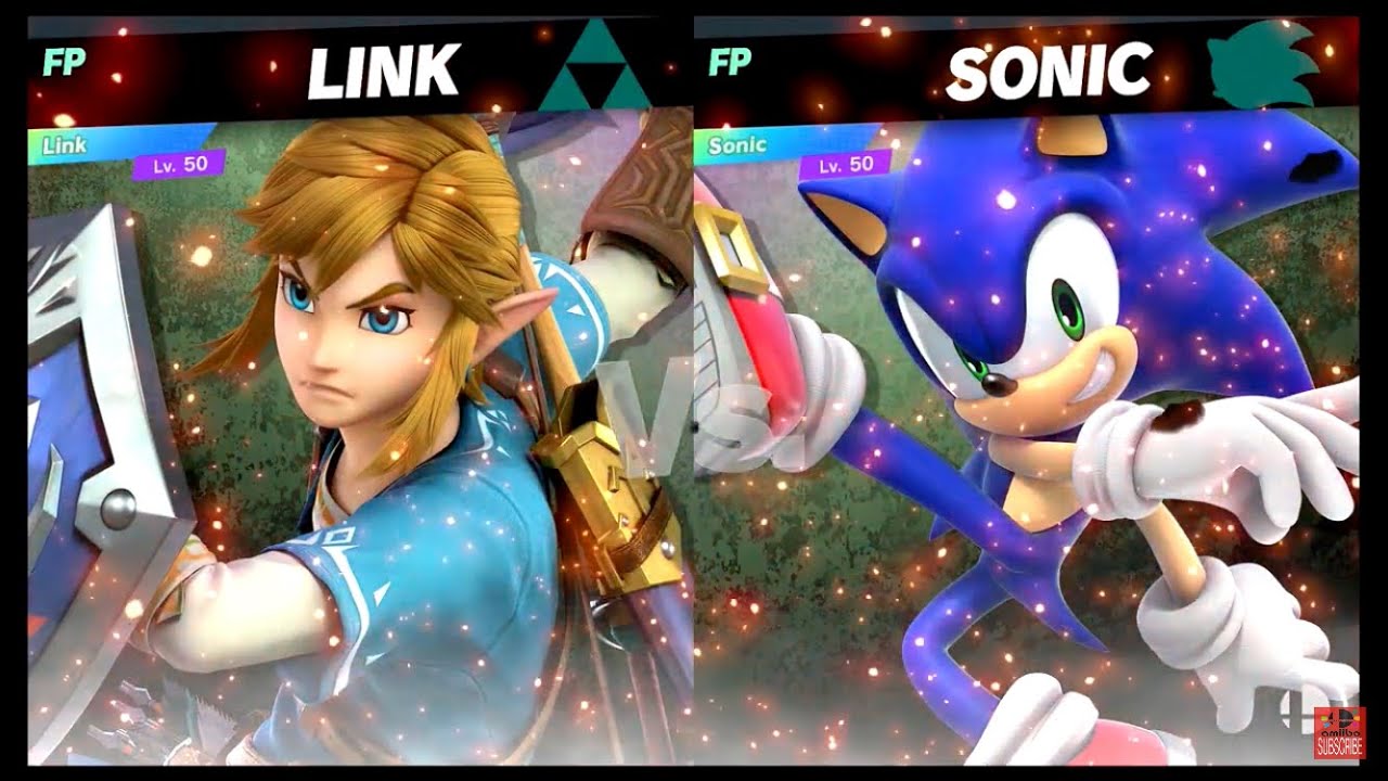 Super Smash Bros Ultimate Amiibo Fights – Link vs the World #36 Link vs Sonic