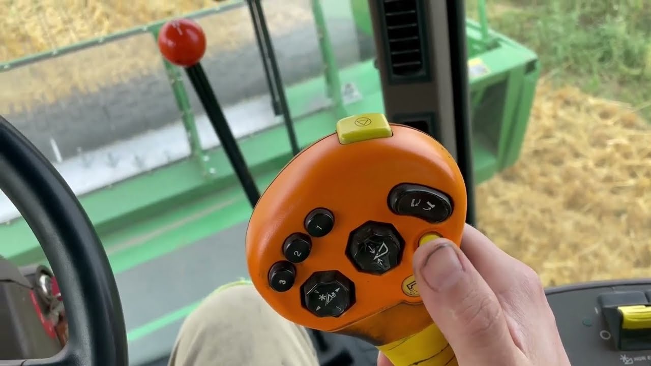 Harvesting Wheat with a Combine