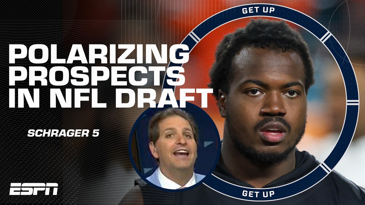 Peter Schrager gives his top 5 MOST POLARIZING players in the 2026 NFL Draft 👀 | Get Up