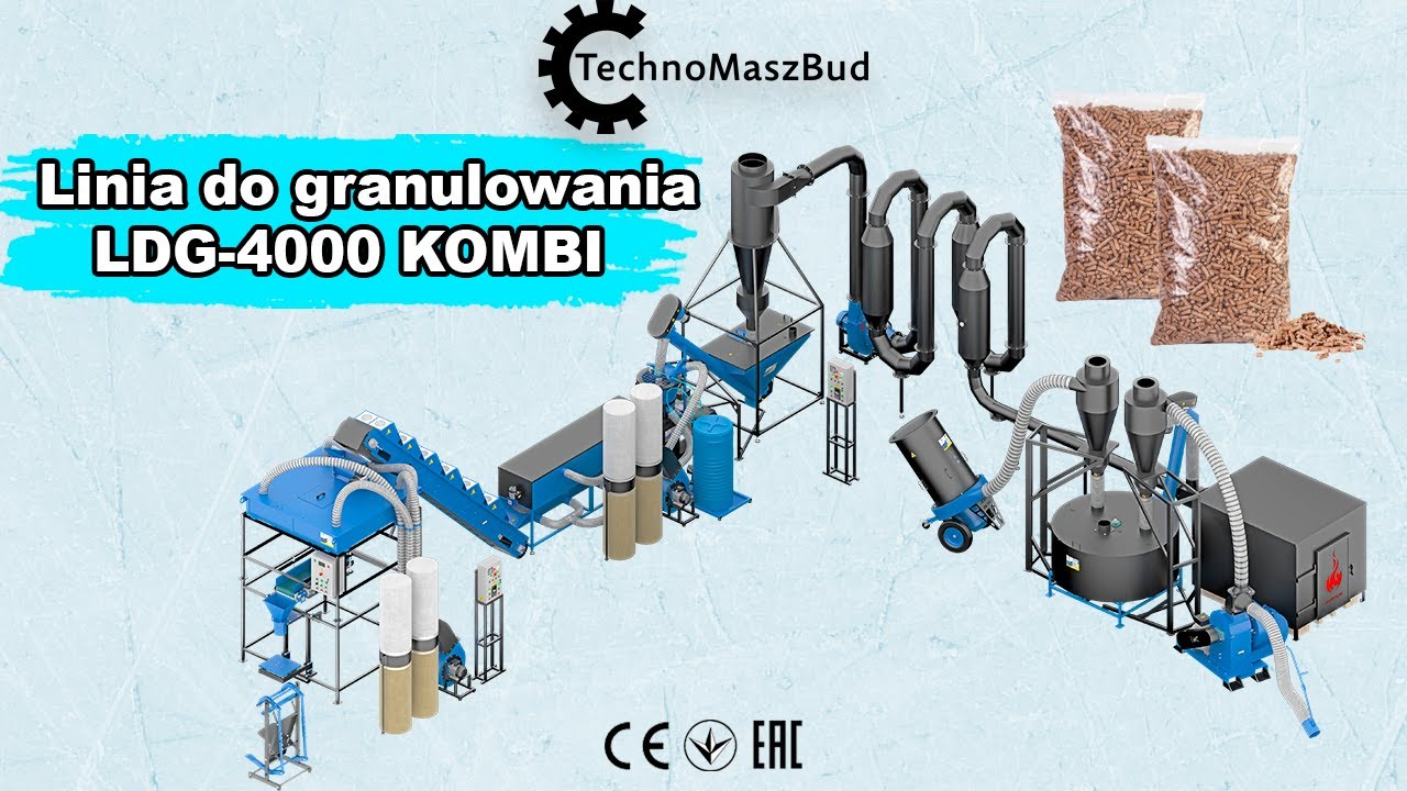 Kompletna linia do produkcji pelletu LDG-4000 KOMBI