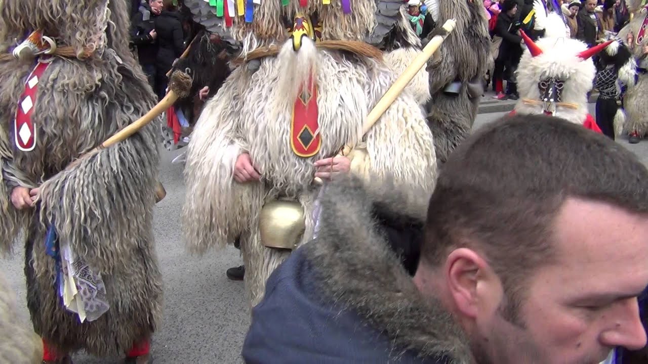 Vsi  kurenti   Karnevalska povorka Ptuj   Potrčeva ulica 07 02 2016