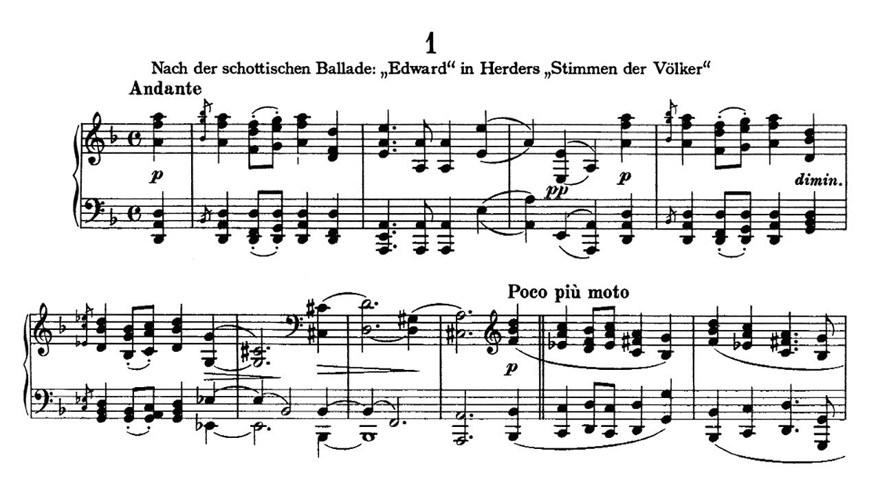 Brahms: Ballade in D minor, Op. 10 No. 1 - Krystian Zimerman, 1980 - Deutsche Grammophon 3301 052
