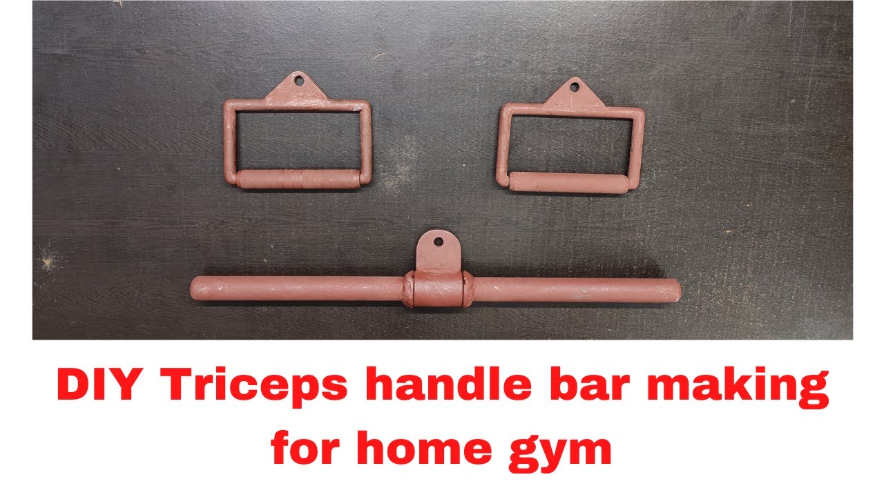 DIY Making of home GYM, Tricep handle bar making