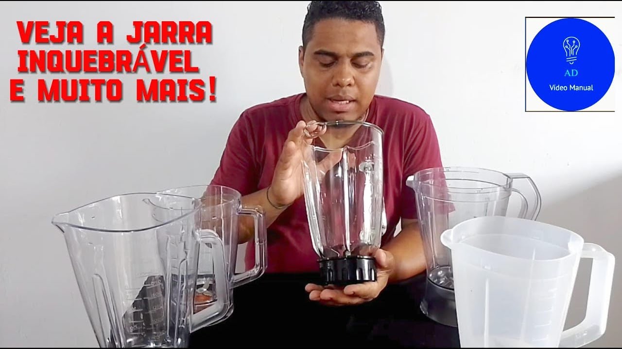 Jarra de liquidificadores todas as diferenças aqui.