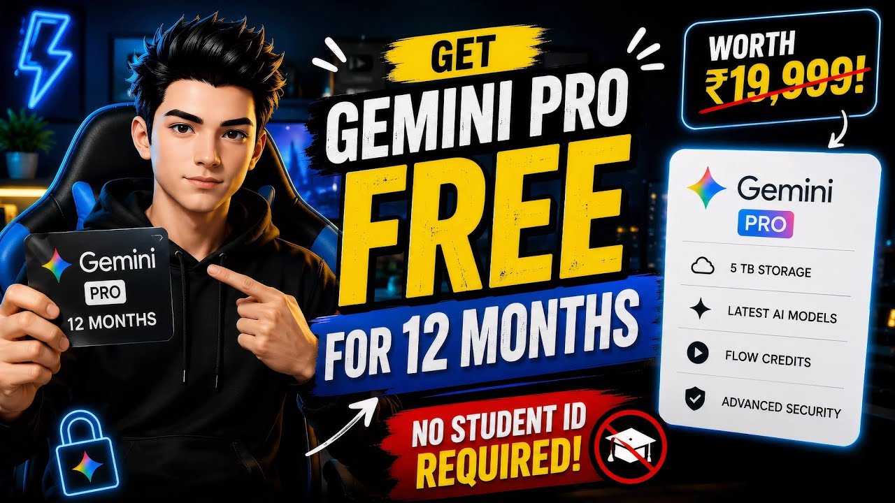 Google AI Plus FREE for 1 Year | Gemini Student Offer 2026 | VEO 3 ,OMNI FLASH